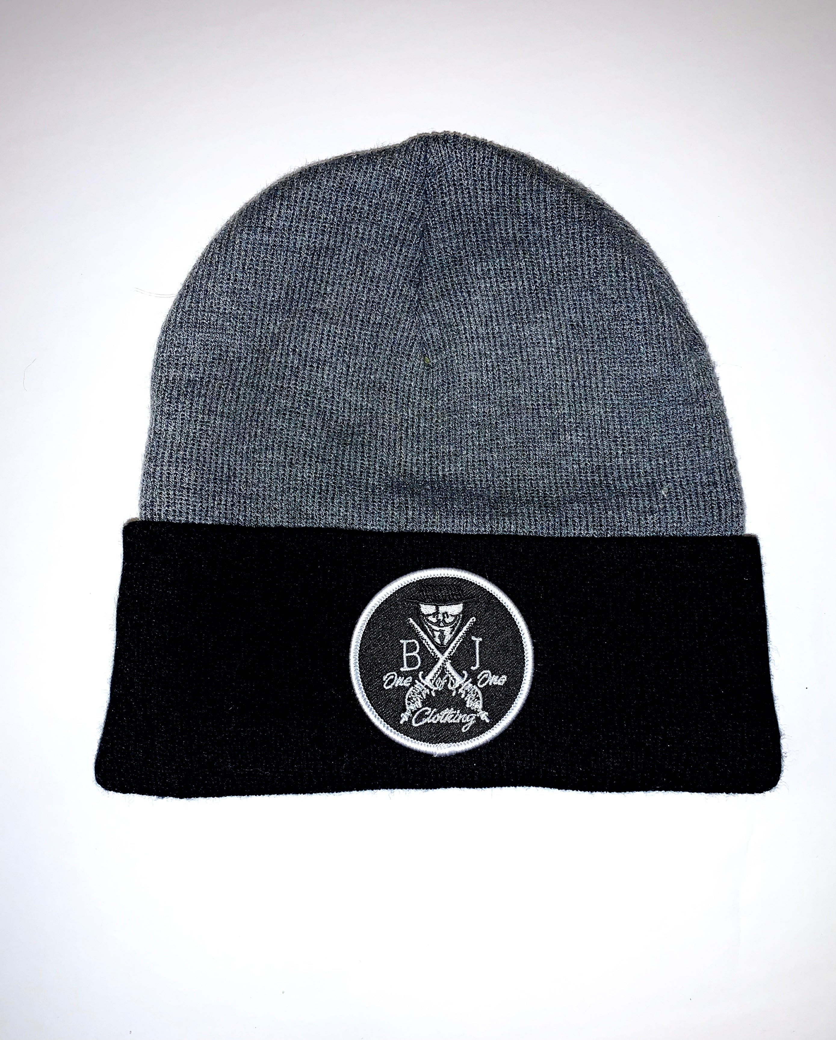 Black Joker Logo Beanie-Two Tone