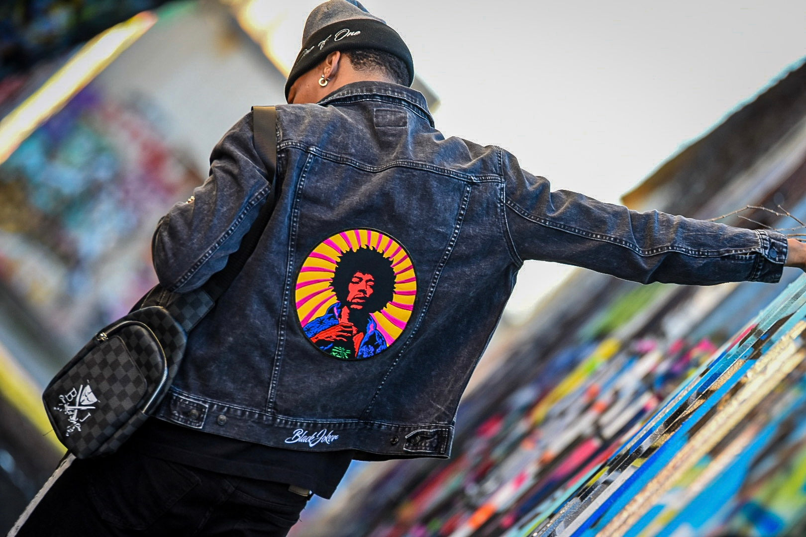 Black Hendrix-Black denim jacket